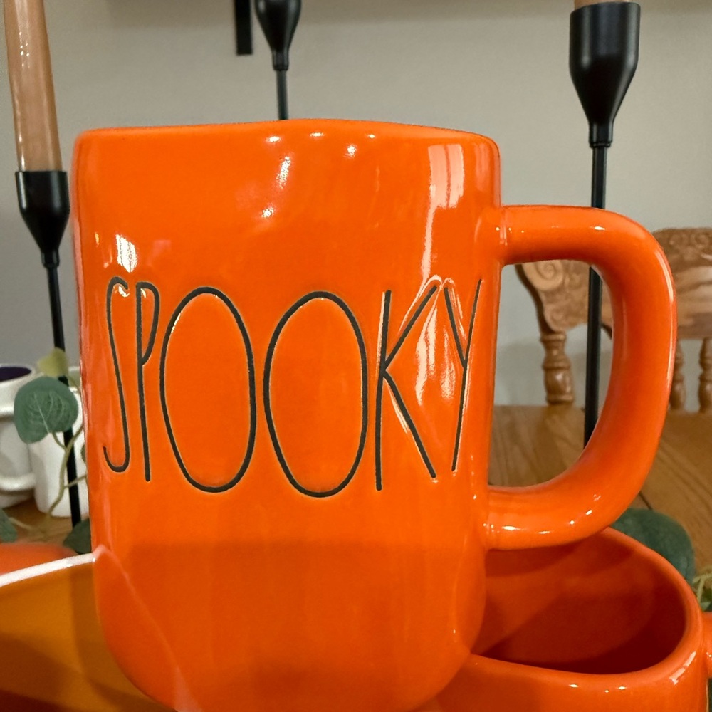 Orange Spooky Mug Halloween